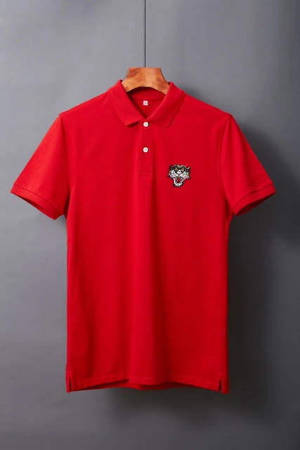 Short sleeve lapel T-shirt male