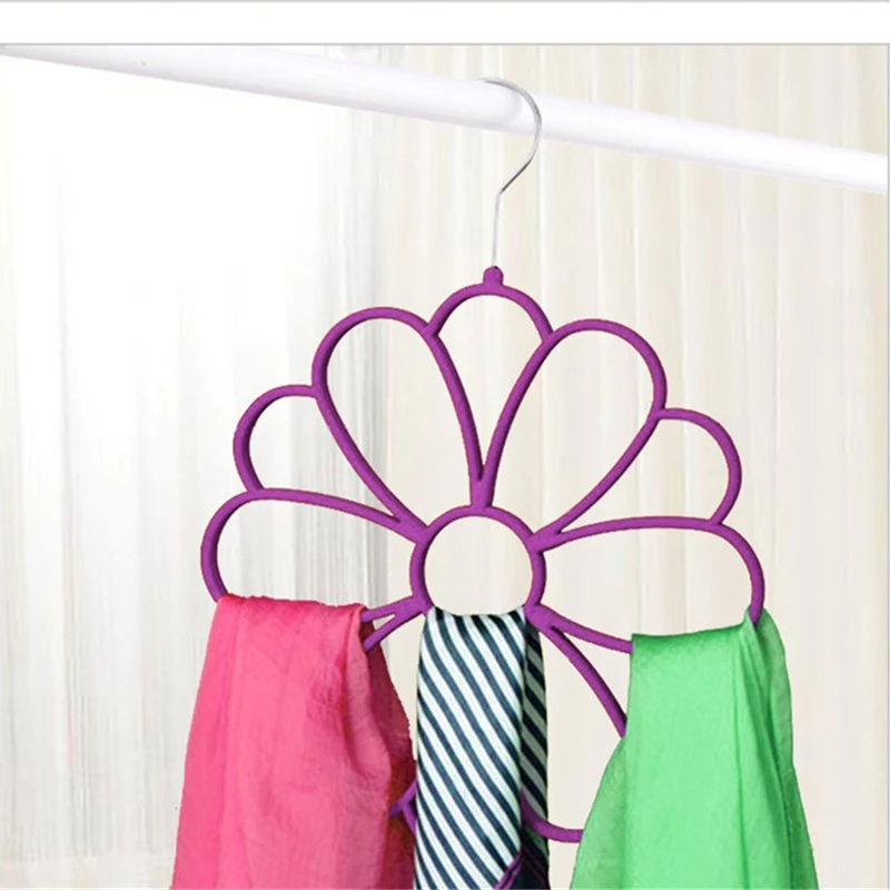 Sun Wreath Hanging Scarf Rack