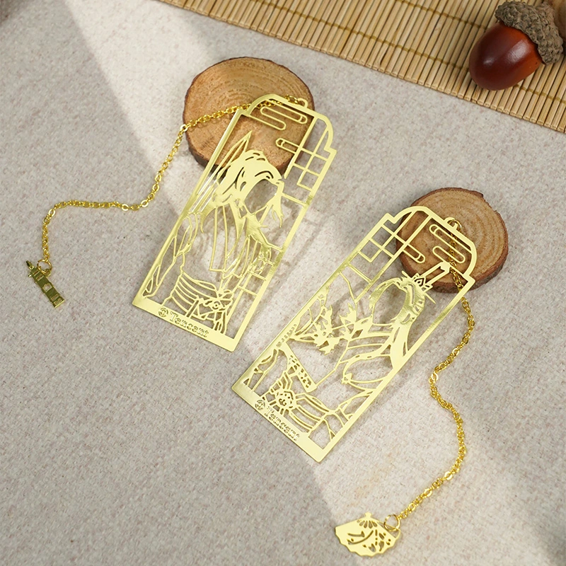 Shen Qingqiuluo Glacier Metal Bookmark Hollow Antique Peripheral Pendant