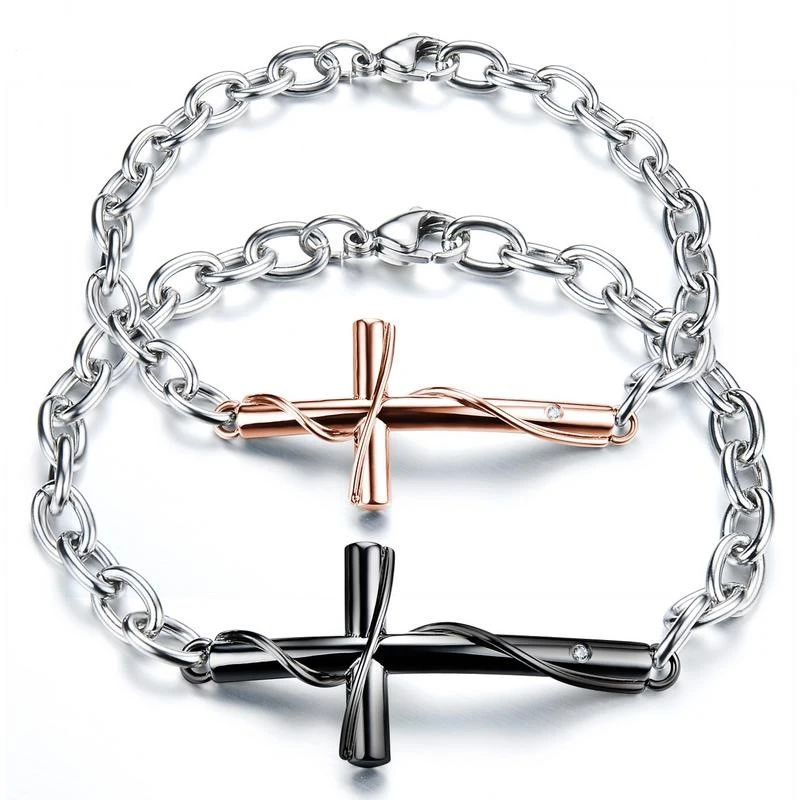 Vintage cross classic bracelet