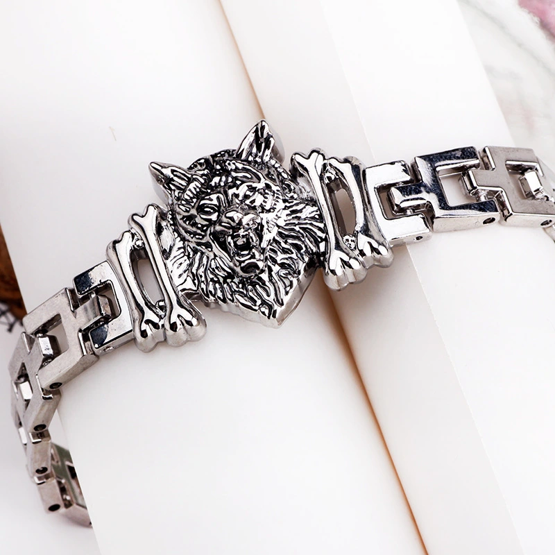 Wolf Totem Jewelry Buckle Titanium Steel Bracelet