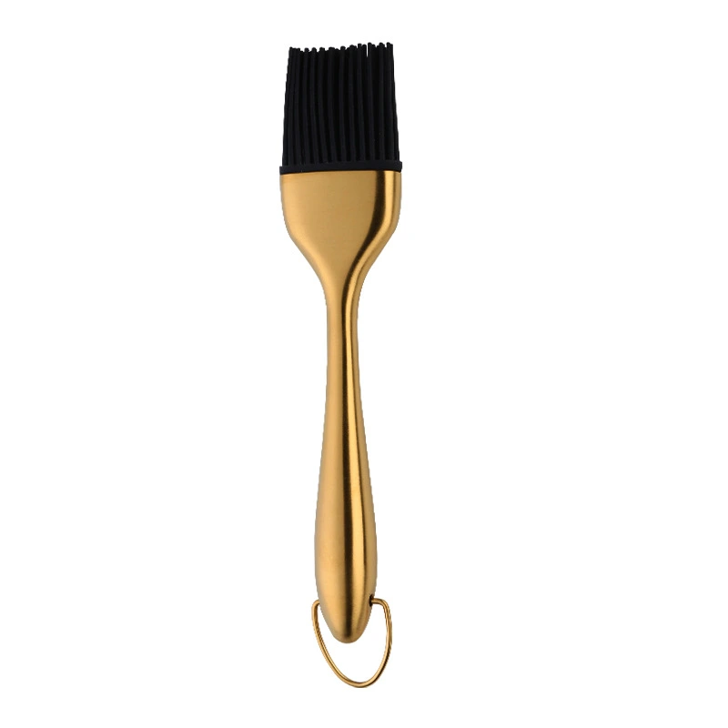 Removable Silicone Oil Brush With Titanium-Plated Handle