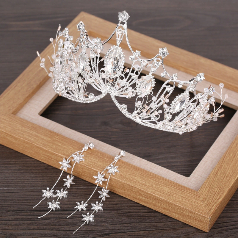 Luxury Atmospheric Rhinestone Crown Tiara