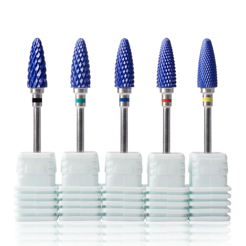 Nail Art Ceramic Polishing Head Blue Ceramic Drill Bit