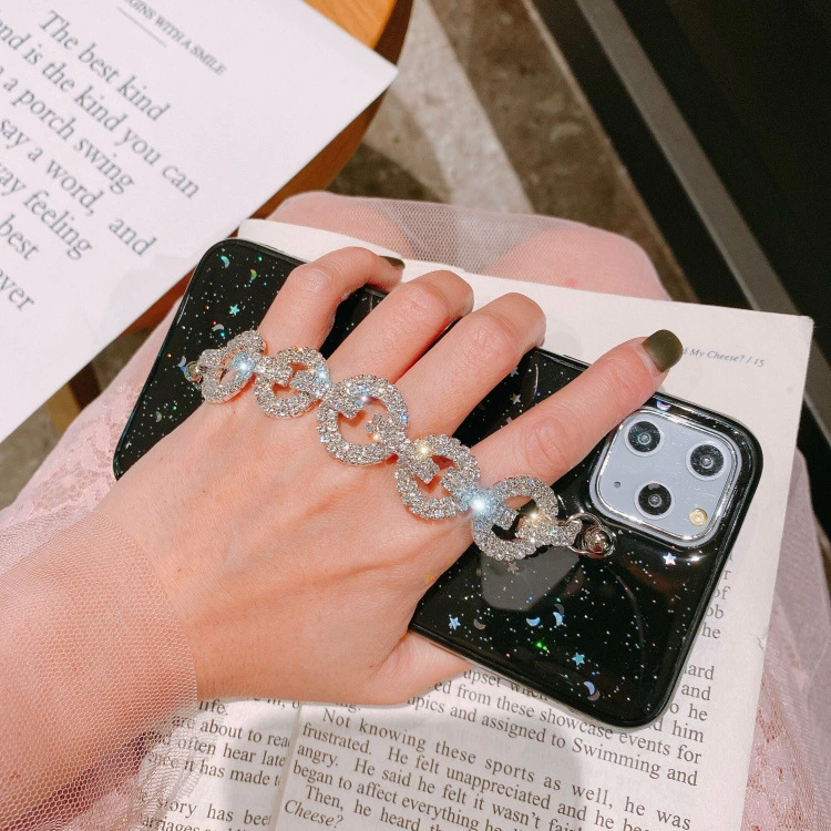 Compatible with Apple, Glitter Epoxy Transparent Bracelet iPhone11Pro Phone Case