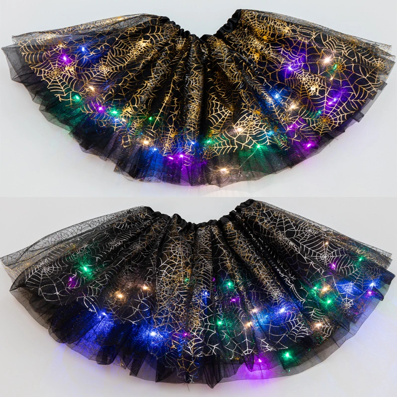 LED triple yarn skirt with light