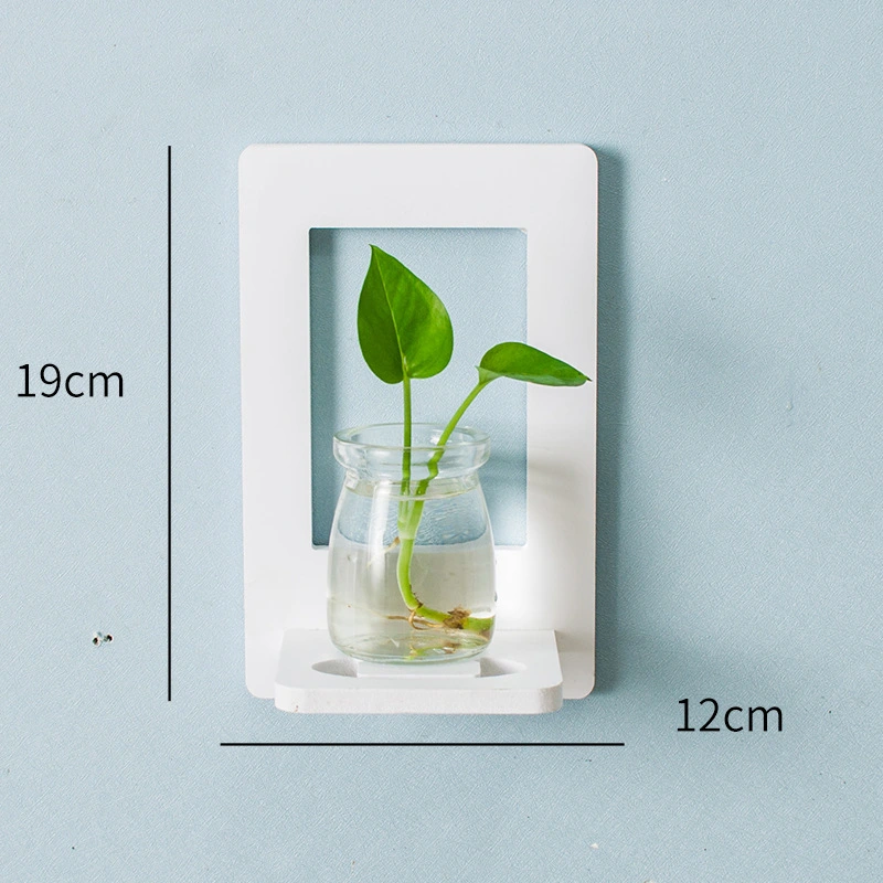 Creative Wall Hanging Wall Hydroponic Vase Hanging Transparent Flower Pot
