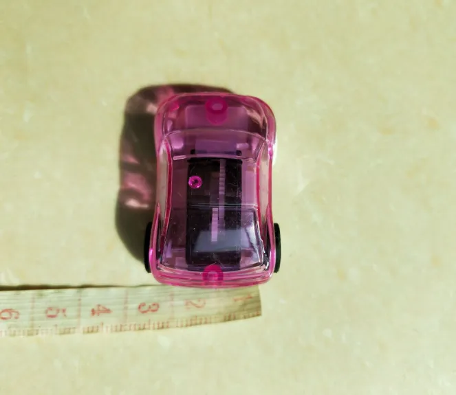 Candy color pocket pull back car transparent pull back car