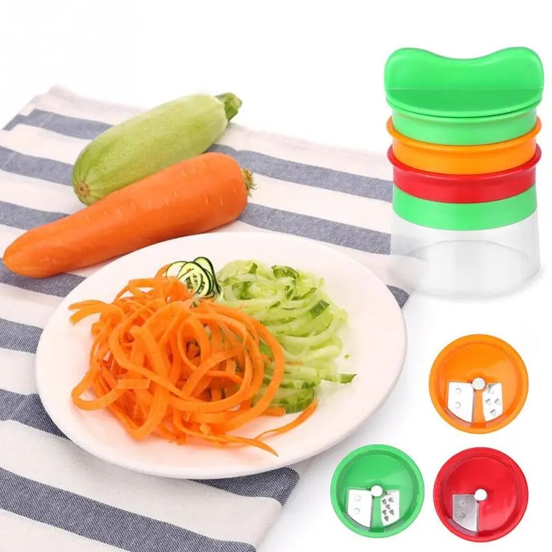 Food Slicer 3 In 1 Potato Spiralizer Multi-function Cutter Vegetable Slicer Kitchen Tools