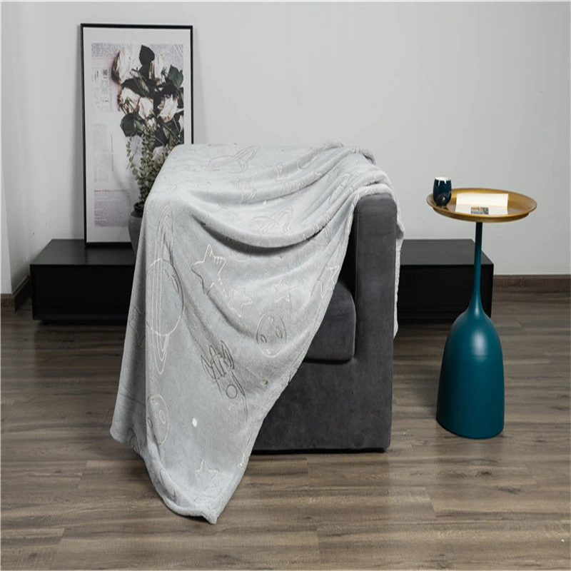 Coral Fleece Office Luminous Blanket