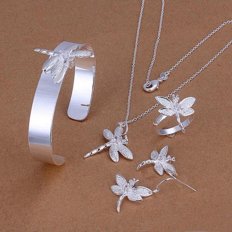Four-piece set of stone dragonfly