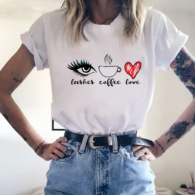 Printed casual loose T-shirt
