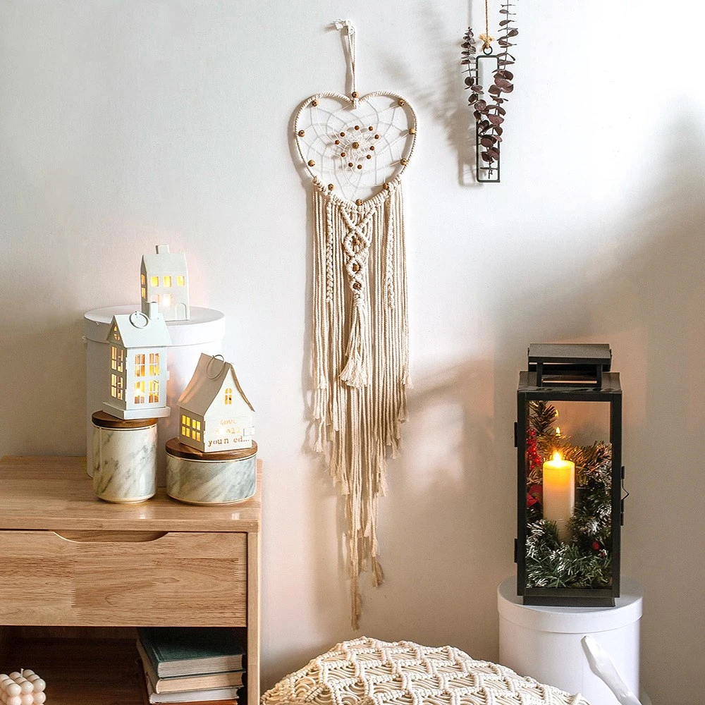 Nordic Love Dream Catcher Woven Tapestry
