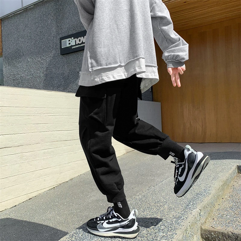 Men's Workwear Drawstring Multi-Pocket Sweatpants