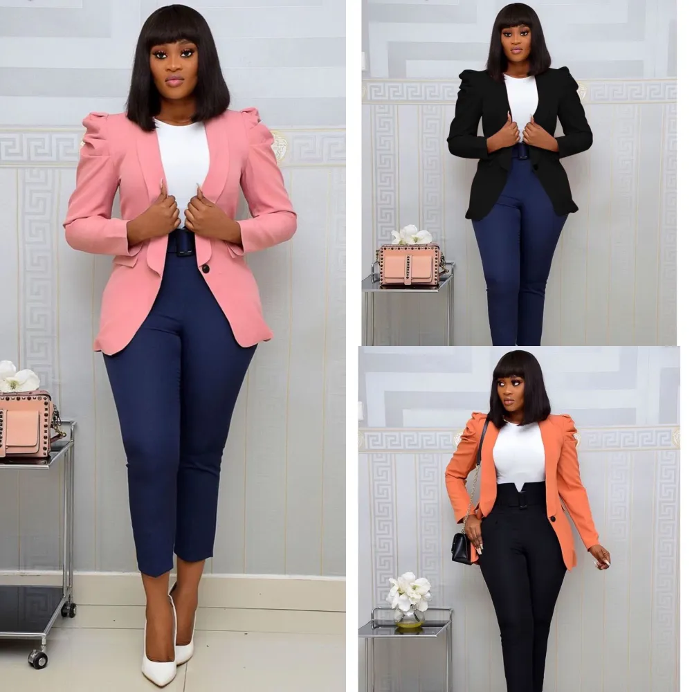 Casual Temperament Solid Color Small Suit Coat