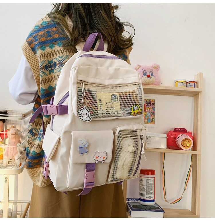 Large Capacity Backpack Multi-pocket School Bag