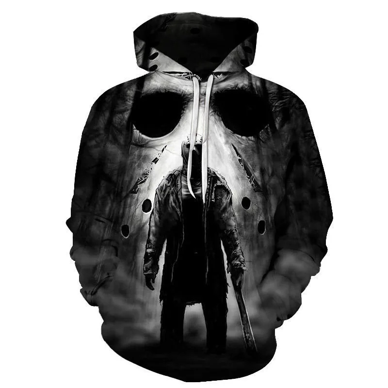 Hooded Pullover Fashion Loose Men's Sweatshirt