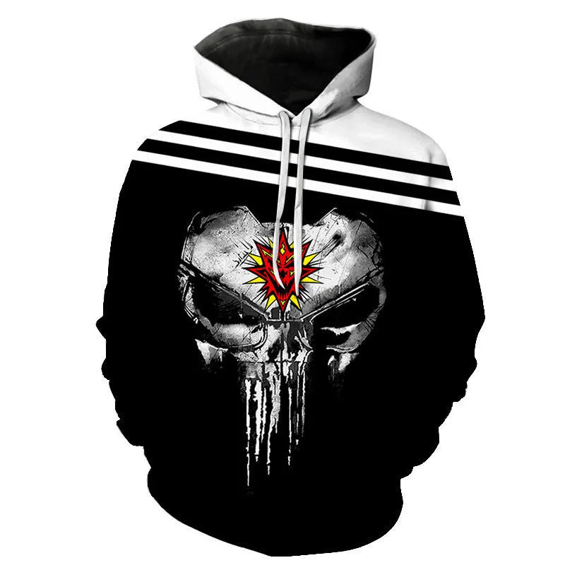 Hooded Pullover Fashion Loose Men's Sweatshirt