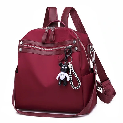 All-Match Oxford Cloth Bag Simple Canvas Travel Backpack