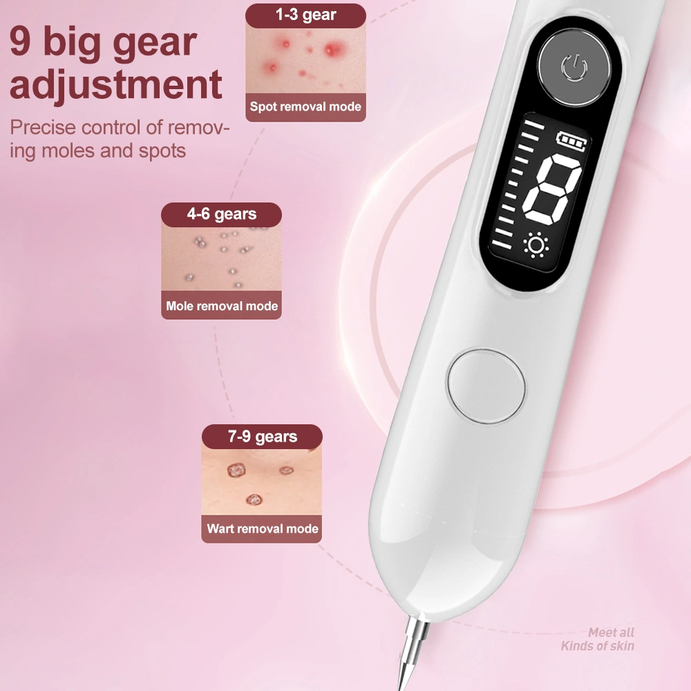 LCD Laser Plasma Pen Wart Mole Removal Dark Spot Skin Tag Remover Machine