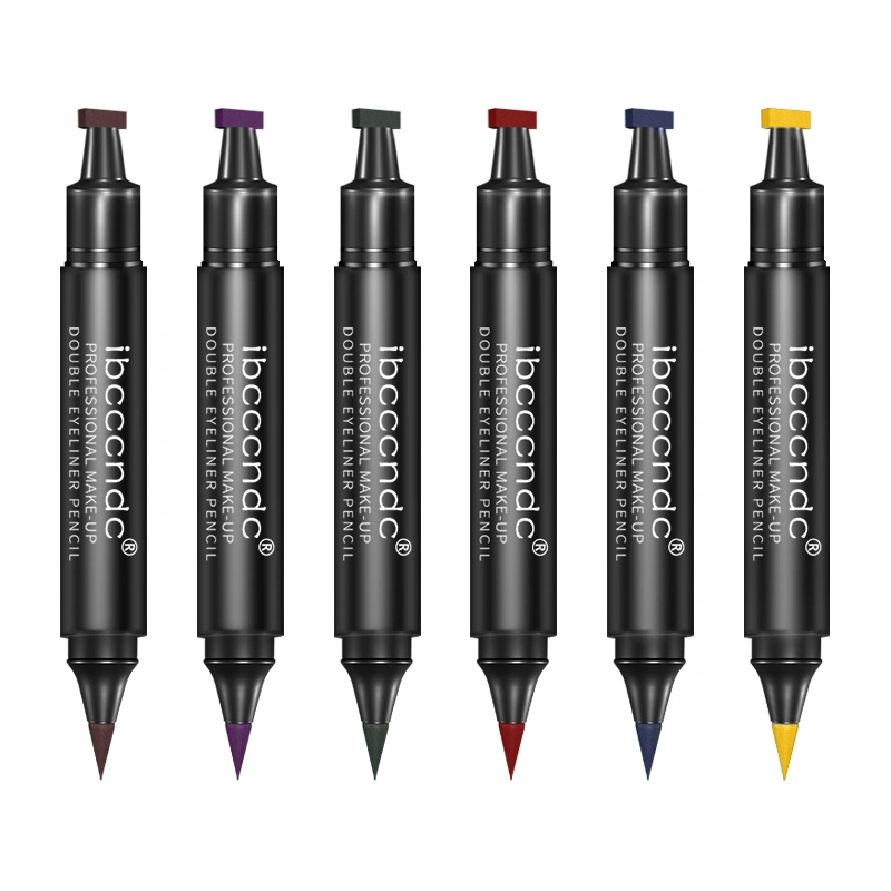 Two-Color Makeup Double-Headed Eyeliner Stamp Pen