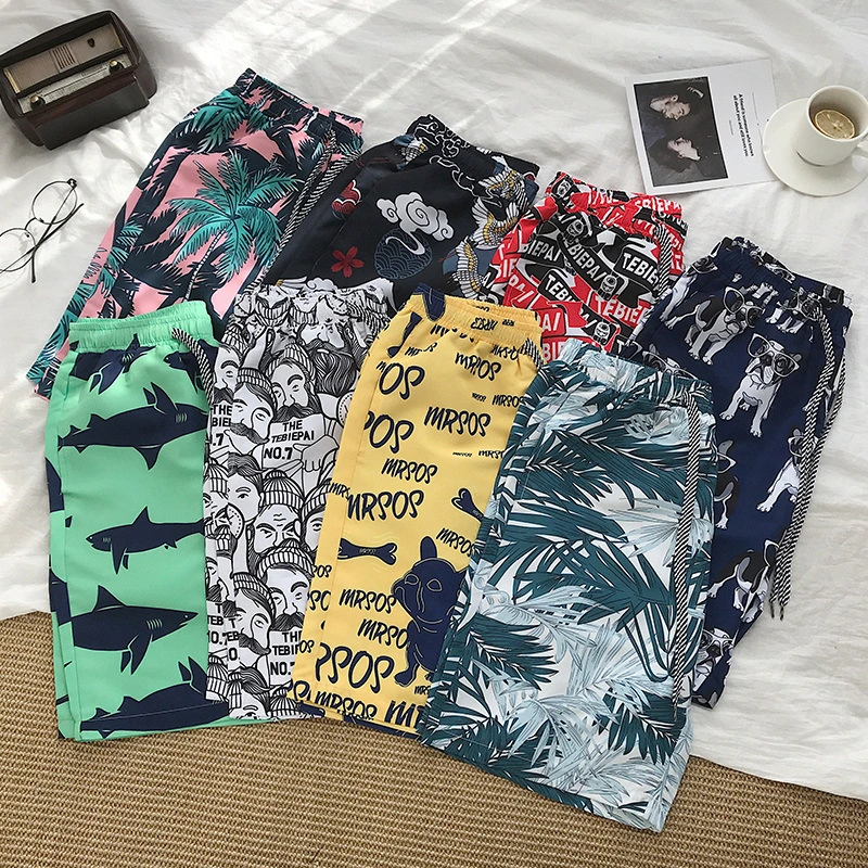 New Casual Pants Men's Korean Beach Pants