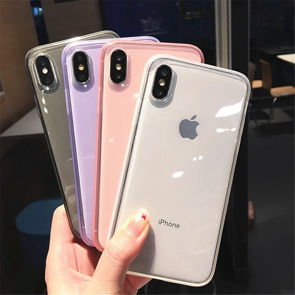 Transparent candy phone case