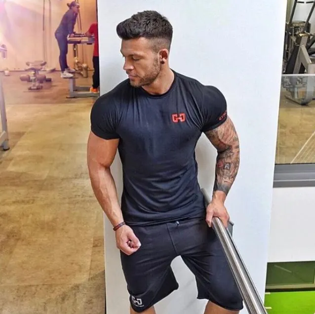 Sports short sleeve outdoor running men's cotton T-shirt training short sleeve