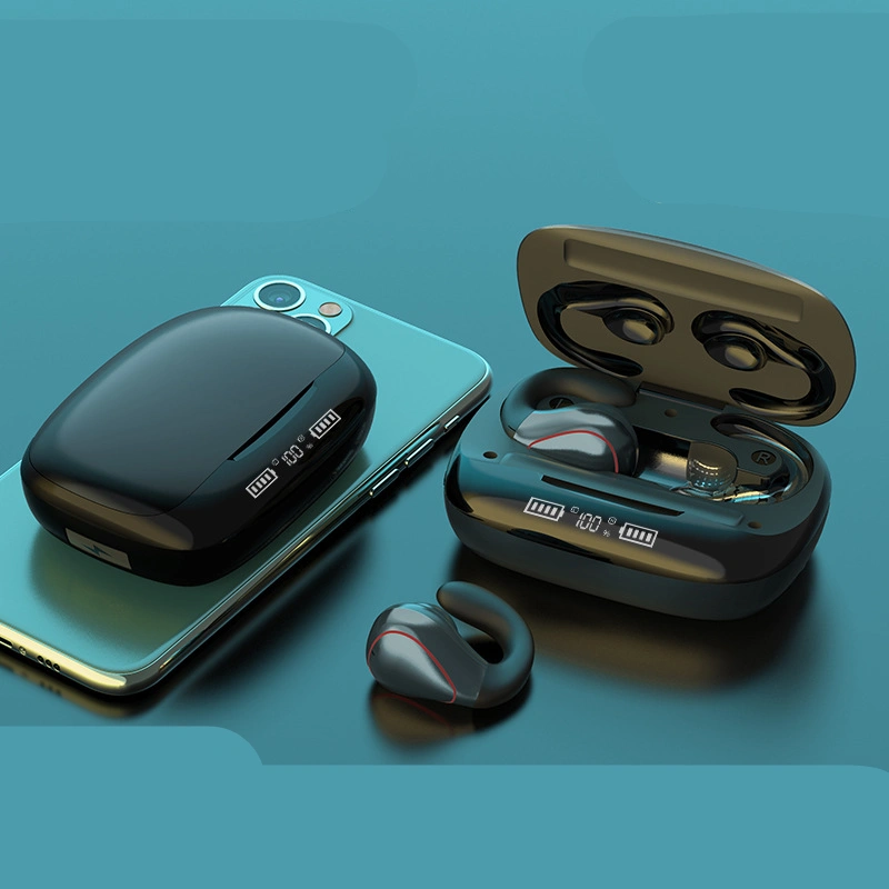Wireless Bluetooth Headset Moves Both Ears