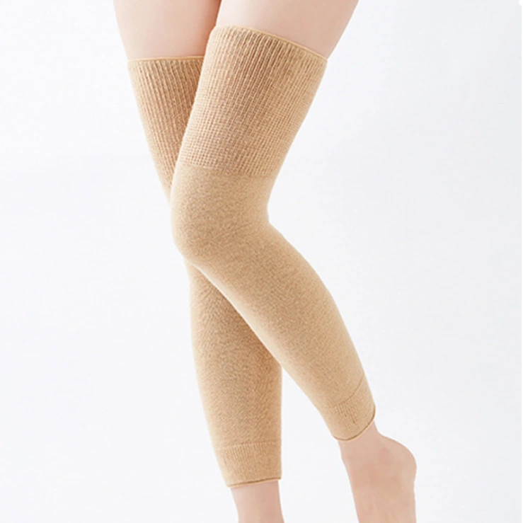 Fiber warm long knee pads