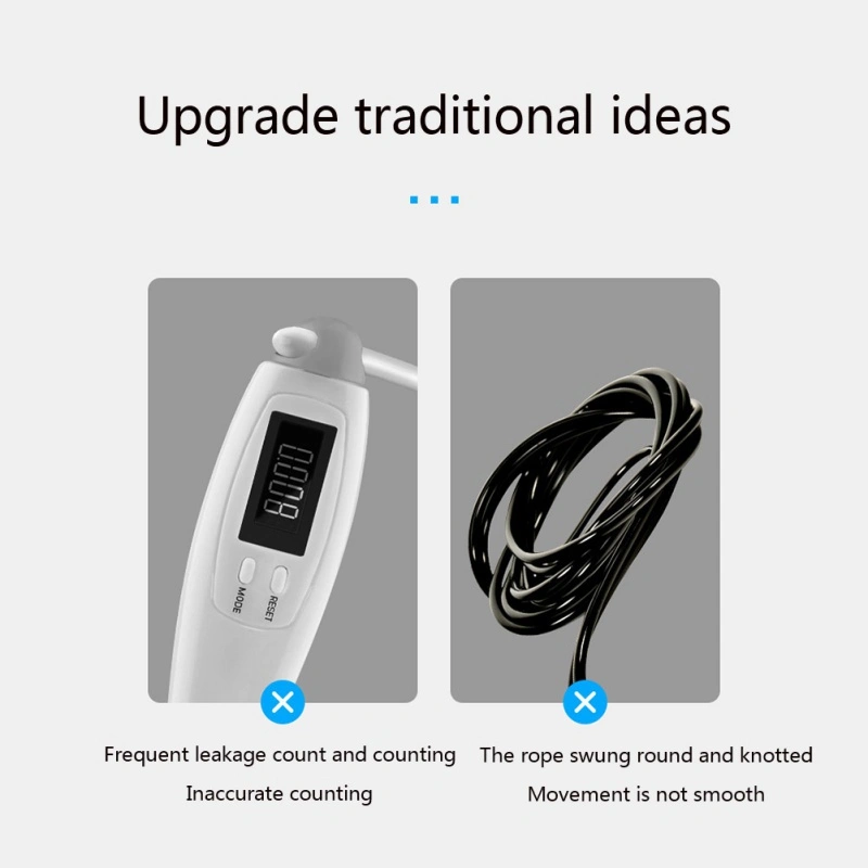 Cordless  Ropes Smart Electronic Digital Wireless Skip Rope Calorie Consumption Fitness Body Building Exercise Jumping Rope