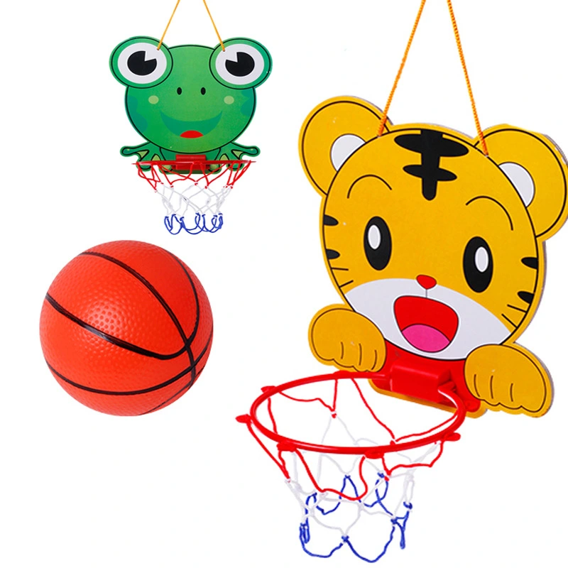 Indoor and outdoor children can lift cartoon basketball box