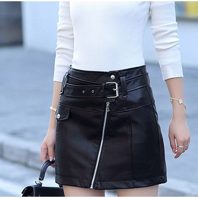 PU Washed Skirt