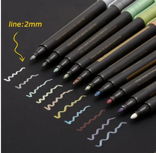 Color Metal Marker Waterborne Metal Pen Paint Pen