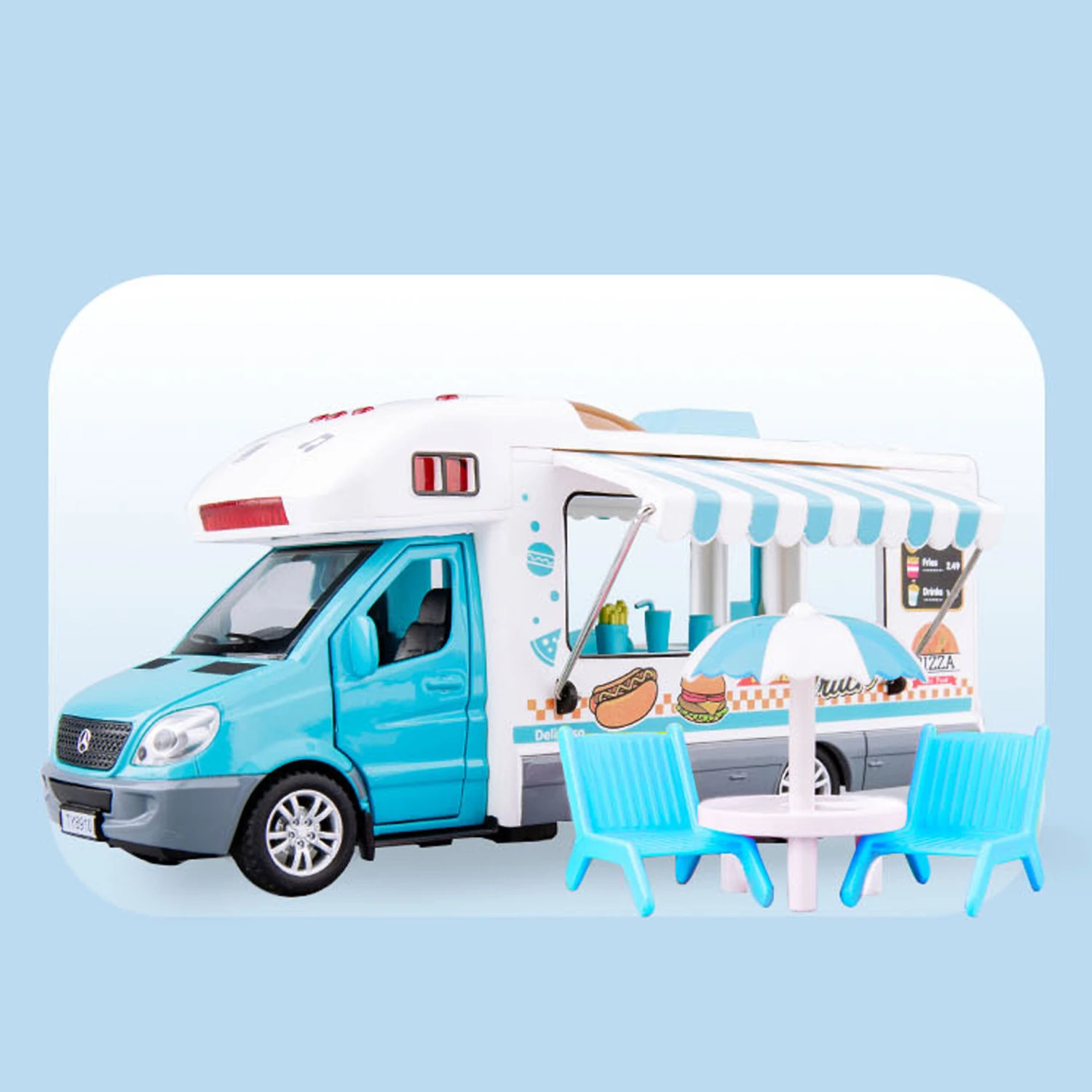 Children's toy car model with voice broadcast
