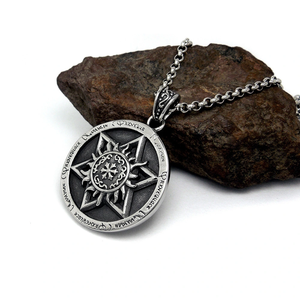 Pentagram Titanium Steel Necklace