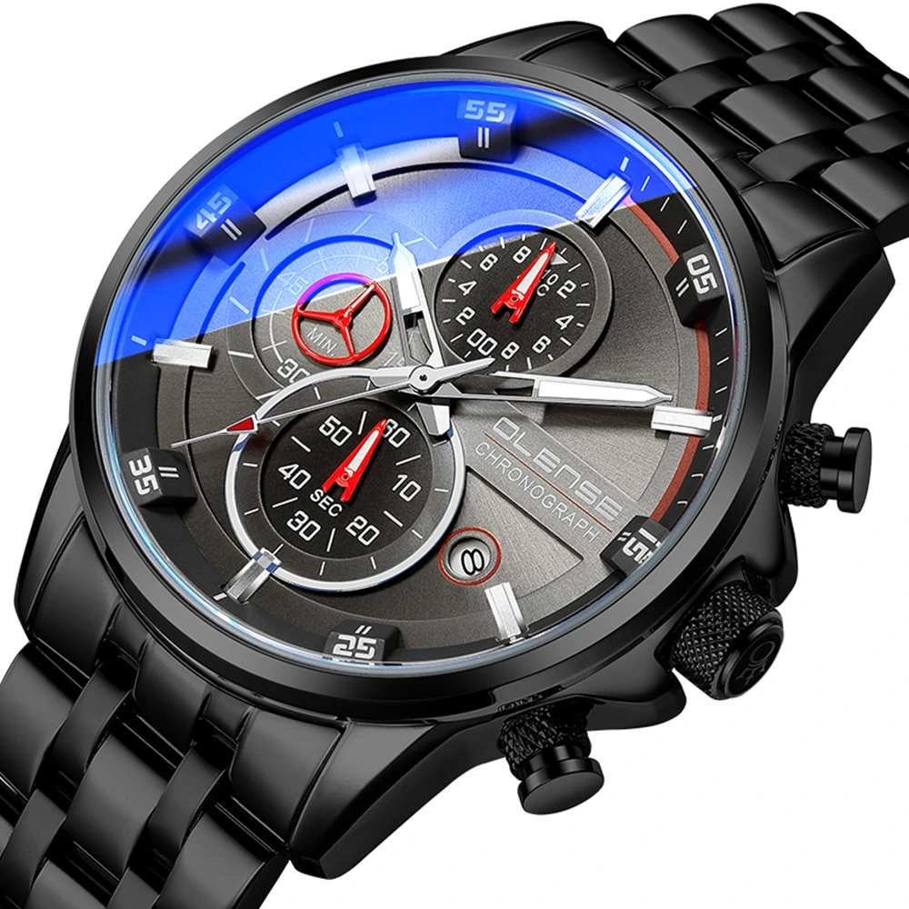 Stainless Steel Quartz Six-hand Fashion Watch