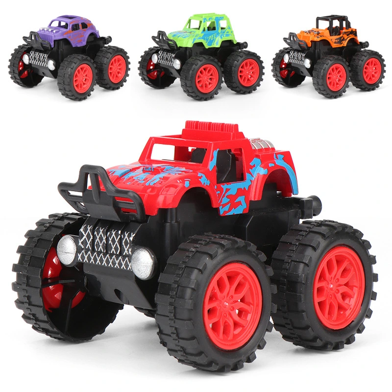 Children's four-wheel drive inertial stunt off-road vehicle