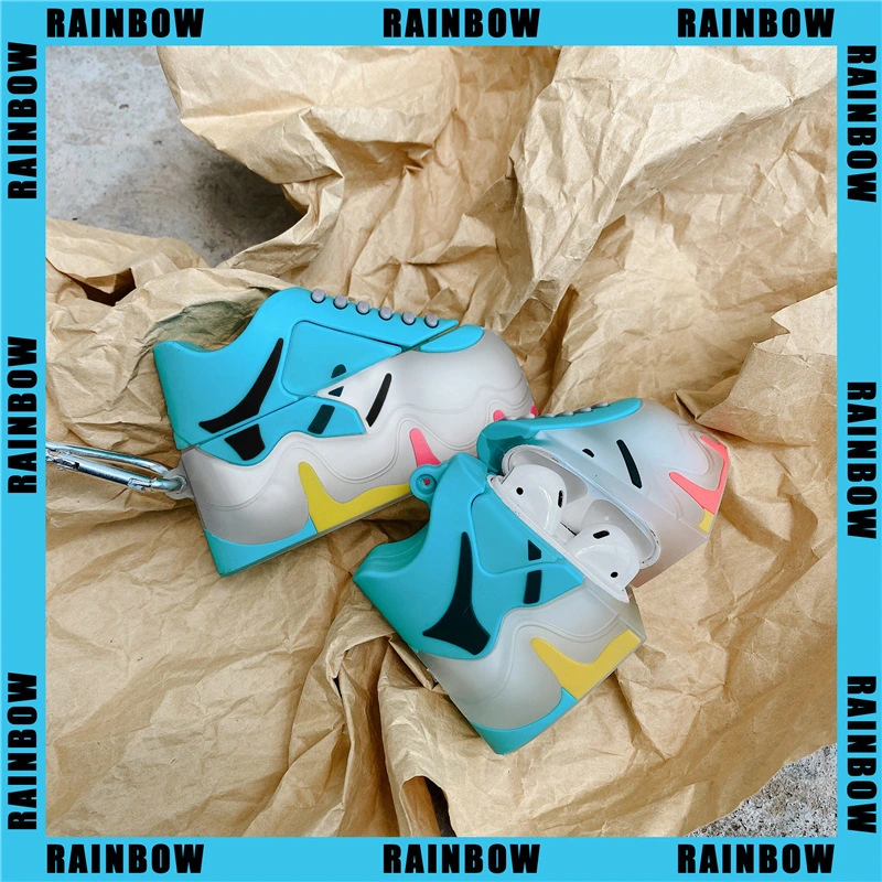 Luminous rainbow sneakers earphone cover