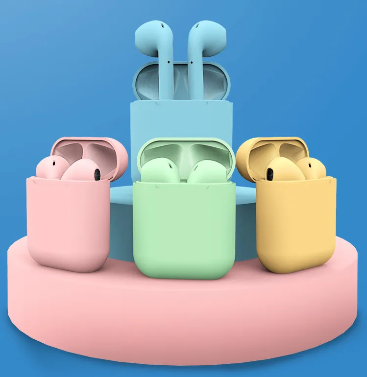Macaron TWS Mini Wireless Headphone Earphone Handsfree With Mic Charging Box Headset