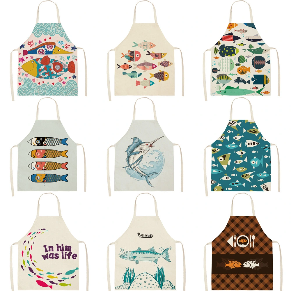 Marine animal series apron