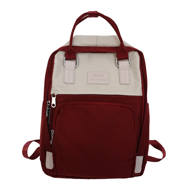 College Style Art Ins Neutral Color Matching Student Schoolbag 