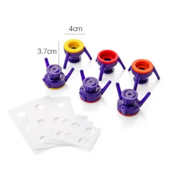 6Pcs Toss It Bottles Stand Cap Kit Easy Pour Out Thick Liquid Economy Cap Kit Openers Convenience Kitchen Tool Supplies