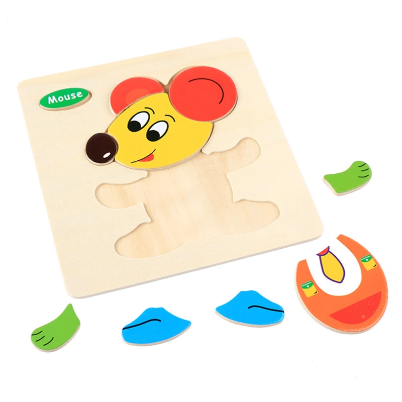 Wooden 3D Jigsaw Puzzle Board For Children