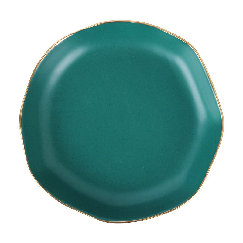 High-end Peacock Retro Green Ceramic Phnom Penh Tableware