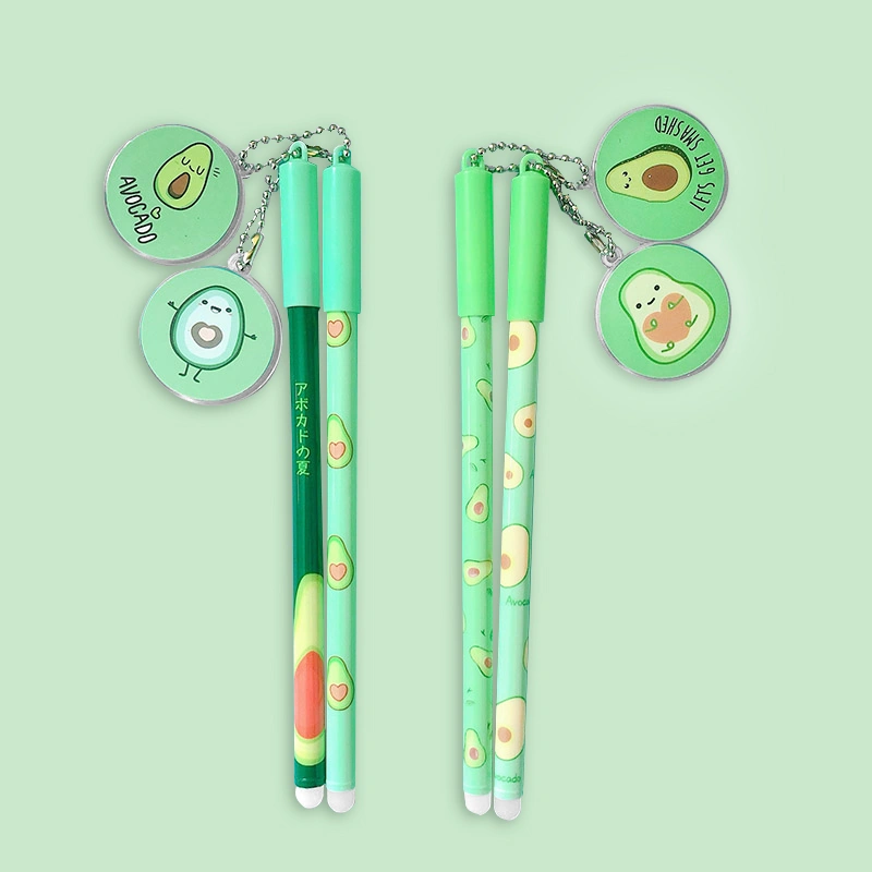 4pcs Gel Pens Avocado black Colored Kawaii Gel-Ink Pens
