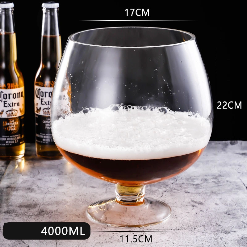 Household Large-Capacity Glass Tall Beer Mug