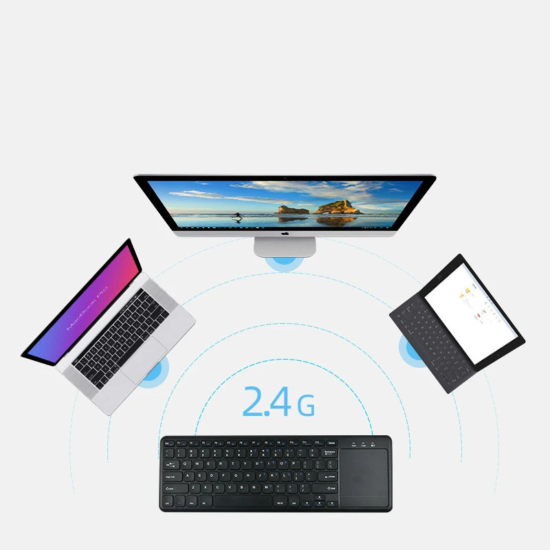 2.4G wireless keyboard with touchpad