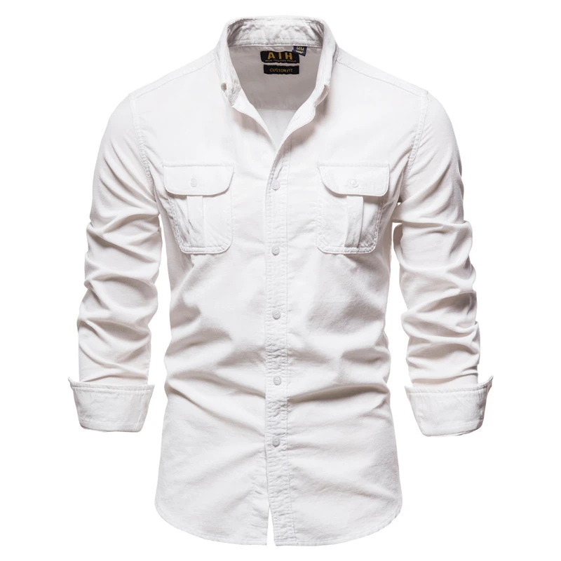 Men's Slim-Fit Cotton Japanese Corduroy Shirt