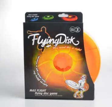 Funny Outdoor Toy Boomerangs Flying Saucer Helicopter Spin Disk Flight LED Toys